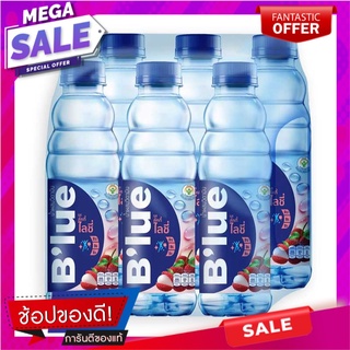 บลู น้ำดื่มผสมวิตามิน รสลิ้นจี่ ขนาด 500 มล. แพ็ค 6 ขวด Blue Vitamin Water Lychee Flavor 500 ml x 6 Bottles