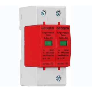 🔥พร้อมส่งจากไทย🔥SPD ป้องกันฟ้าผ่า2P AC385V 40KA/60KA ไฟกระชากสำรับโซล่าเซลล์AC ป้องกันแสงอาทิตย์