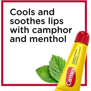 Carmex [20v	Classic Lip Balm Gel Tube เจล Medicated 0.35 oz/ Jar ตลับ 0.25 ถูกสุดในไทย] ส่ง 22บ ลิปปาล์ม คาร์แม็ก Lips