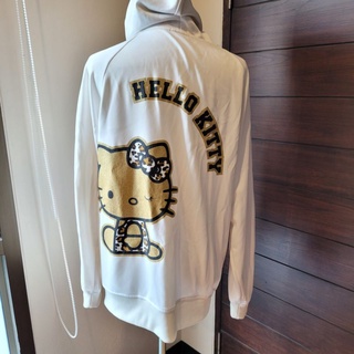 แจ็คเก็ตมีฮู้ด Hello Kitty ของแท้ สีขาว ผ้านุ่มมากกกก