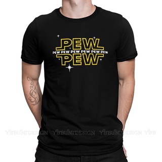 [100% Cotton] เสื้อยืดแขนสั้น คอกลม ผ้าฝ้าย พิมพ์ลาย Pew Pew Merchandise สําหรับผู้ชาย IGaadi38IMmcif03