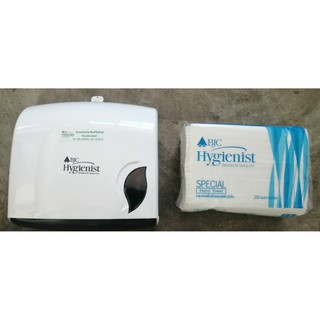 กล่องกระดาษเช็ดมือ BJC+กระดาษเช็ดมือ 2 ชั้น BJC ทิชชู  ทิชชู่ เช็ดมือ Hygienist Interfold Hand towels paper tissue