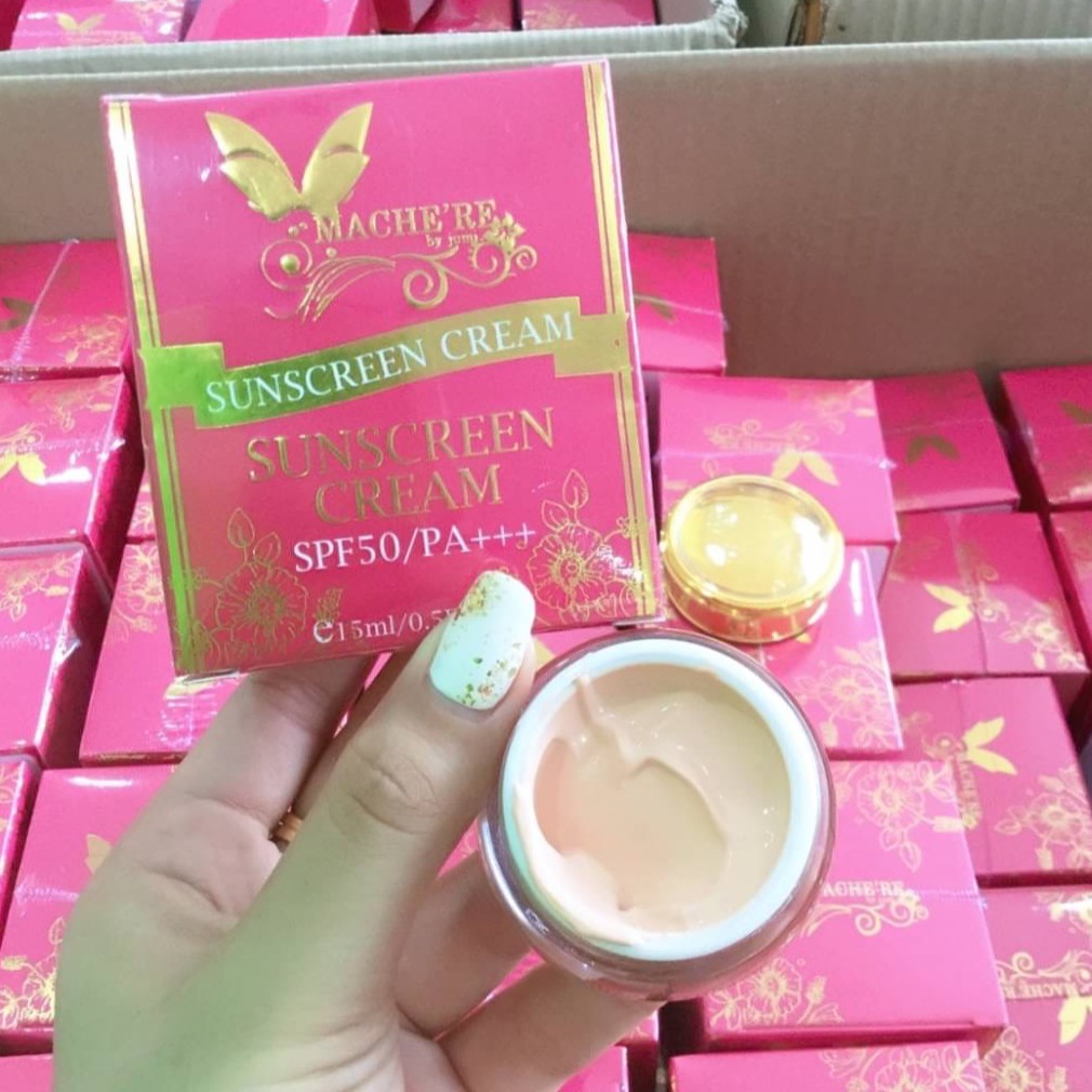 ครีมกันแดดมาเชอรี่ เนื้อซิลิโคน มาเชอรี่ บาย จูมิ (223) Mache're by jumi Sunscreen Cream 15g.