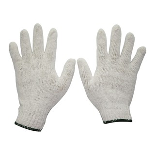 ถุงมือทอ DONGYANG #4 5โหล สีขาว  WOVEN GLOVES #4 WHITE GENERAL THICK WOVEN