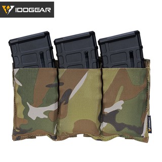 IDOGEAR Tactical 5.56 Magazine Pouch Fast Draw MOLLE Mag Pouch Carrier Triple Open Top 3555