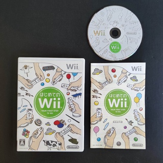 YOUR FIRST STEP TO WII Hajimete no Wii แผ่นแท้ Nintendo Wii JP ใช้งานได้ปกติ