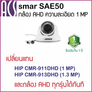 Smar HD 720P กล้อง AHD ความละเอียด 1MP ใช้แทน HIP CMR911DHD และ CMR913DHD และกล้อง AHD ทุกรุ่นทุกยี่ห้อได้ทันที