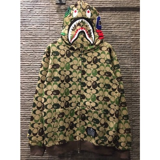 เสื้อแขนยาว coach x bape hoodie