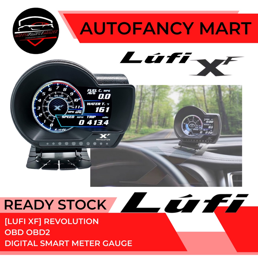 [LUFI XF] REVOLUTION OBD2 DIGITAL SMART METER GAUGE (เวอร์ชันภาษาอังกฤษ)