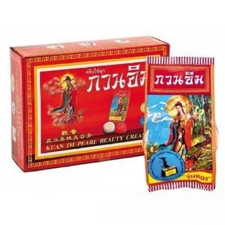 กวนอิม ครีมไข่มุก [1กล่องมี 24ชิ้น] ทาสิว ทาฝ้า และจุดด่างดำ