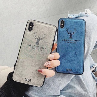 003 เคสผ้ายีนลายกวาง Y02/Y22/Y16 4G/Y35 สำหรับ VIVO T1X/Y21/Y33S/V21 5G/Y81/Y83/V15PRO/V15เคสลาบกวาง เคสตางรุ่น เคสนิ่ม