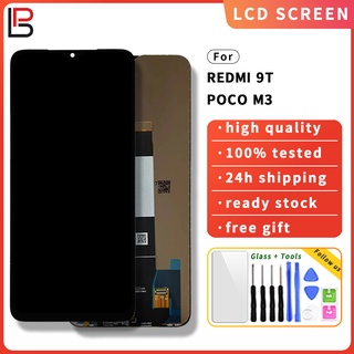 อะไหล่หน้าจอสัมผัส Lcd ดิจิไทเซอร์ แบบเปลี่ยน สําหรับ Xiaomi Redmi 9 9T 9A 9C 9 Power 10 Poco M3 Redmi Note 9 4G