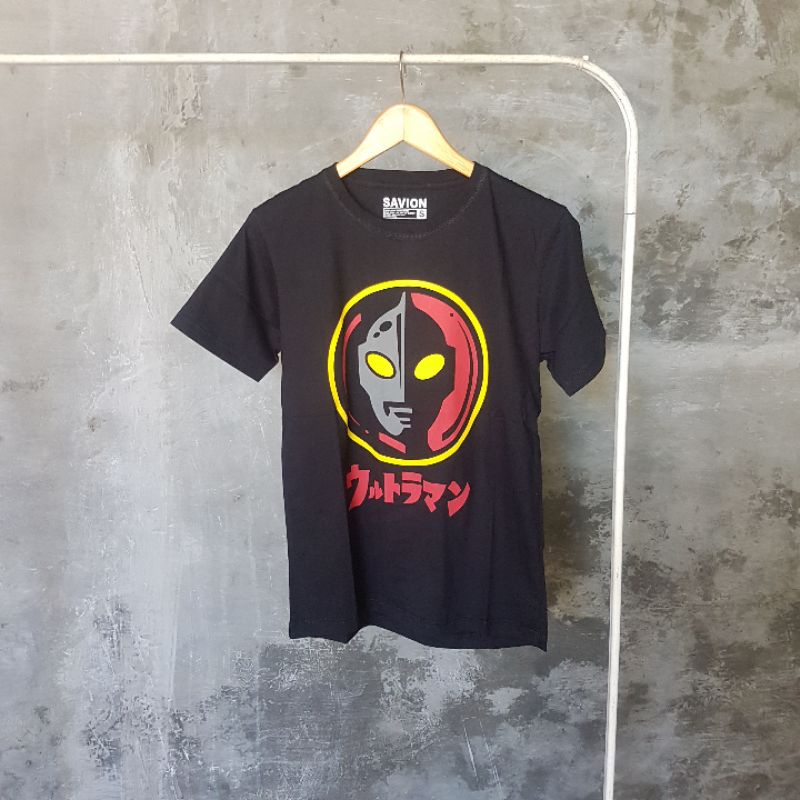 เสื้อยืด พิมพ์ลายโลโก้ Ultraman RETRO HEAD V.R01
