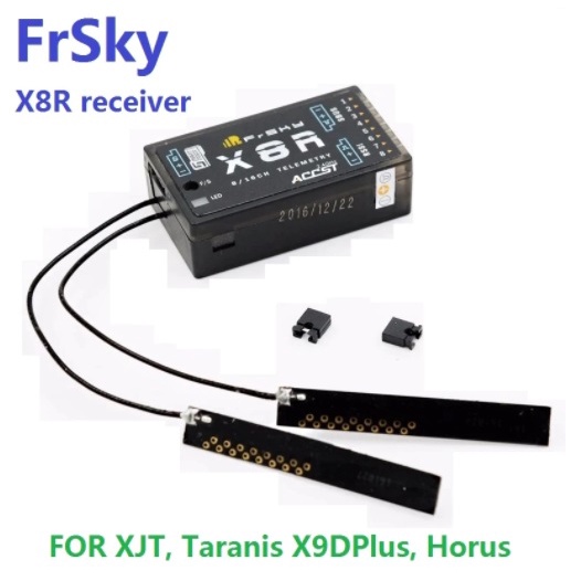 รีซีฟ FrSky X8R 2.4G S.Port 8/16ch ใช้กับ XJT, Taranis X9DPlus, Horus X12S, SMARTPORT and SBUS funct