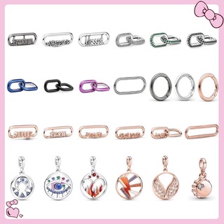 สินค้ามาใหม่!! Pandora me จี้เชื่อมต่อ ทรงกลม สีเงิน เครื่องประดับเงิน y806