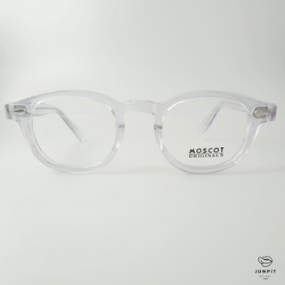 Moscot Lemtosh (สีใส) มอสคอส รุ่น เลมโทส แว่นตาวินเทจ กรอบแว่นสายตา ส่งฟรีมีประกัน ดัดงอได้ บานพับ 7 ชั้น