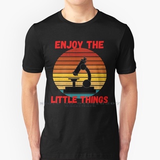 พร้อมส่ง เสื้อยืดแขนสั้น ผ้าฝ้ายแท้ 100% ลาย Enjoy The Little Things สไตล์วินเทจย้อนยุค หลากสี สําหรับผู้ชาย และผู้หญิงS