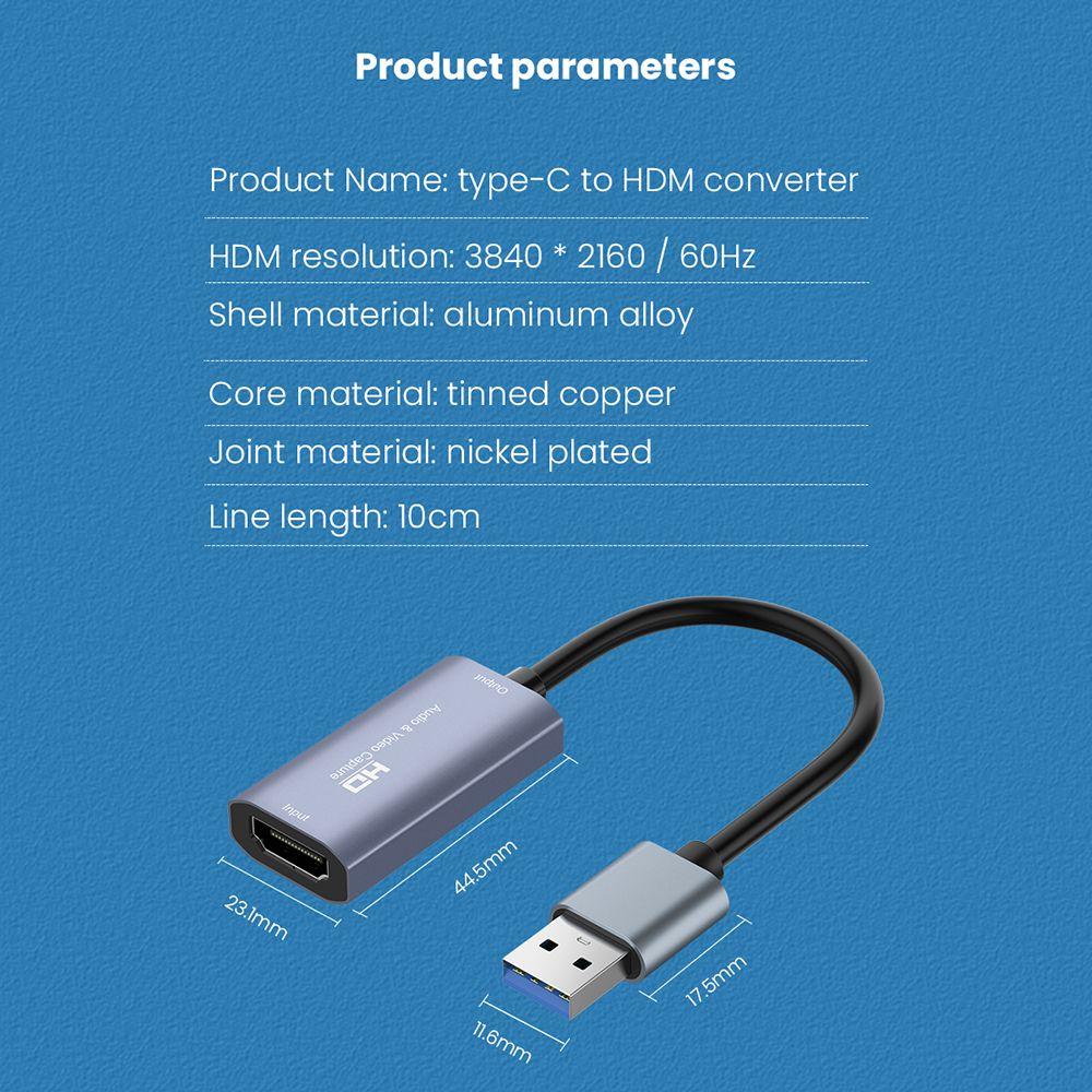 MAYSHOW Video Capture Card Camera 4K HD Record Box Game Recording HDMI-compatible #8