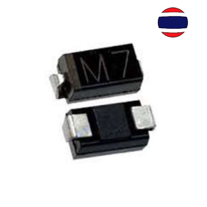 10pcs ไดโอด M7 SMA 1N4007 IN4007 M7 SMD 1A 1000V M7 Rectifier Diode