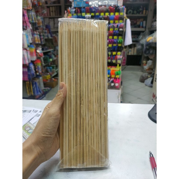 ไม้ เสียบอาหาร ขนาด 12 นิ้วน้ำหนัก 250 กรัมบรรจุประมาณ 40 ชิ้น