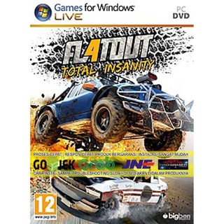 Flatout 4 TOTAL INSANITY CD DVD GAME PC เกมแล็ปท็อปสําหรับคอมพิวเตอร์