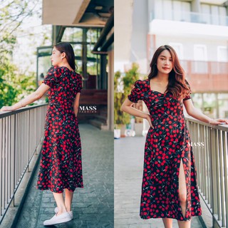 MASS Fashion : เดรสยาว ขายดี Dress - Slit Dress