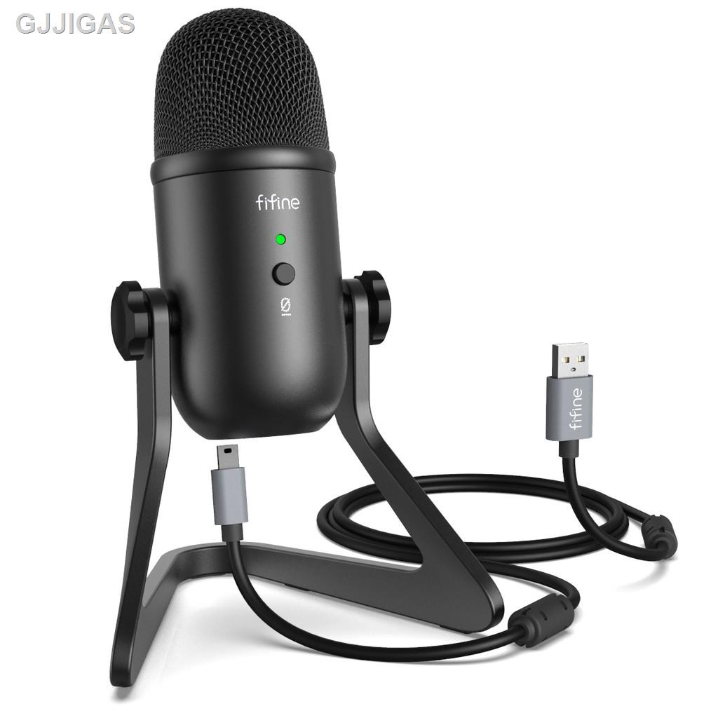 ☞►Fifine K678 USB 2.0 Condenser Microphone with Desktop stand &amp; 3/8" male to 5/8" female adapter (ประกันศูนย์)2021 ทันสม
