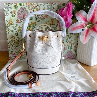 พร้อมส่ง Tory burch mini bucket bag ivory ของแท้ 100%