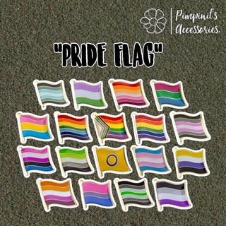 ʕ •ᴥ•ʔ ✿ พร้อมส่ง : เข็มกลัดธงสัญลักษณ์ความหลากหลายทางเพศ | LGBTQ+ Pride Flag Enamel Brooch Pin.