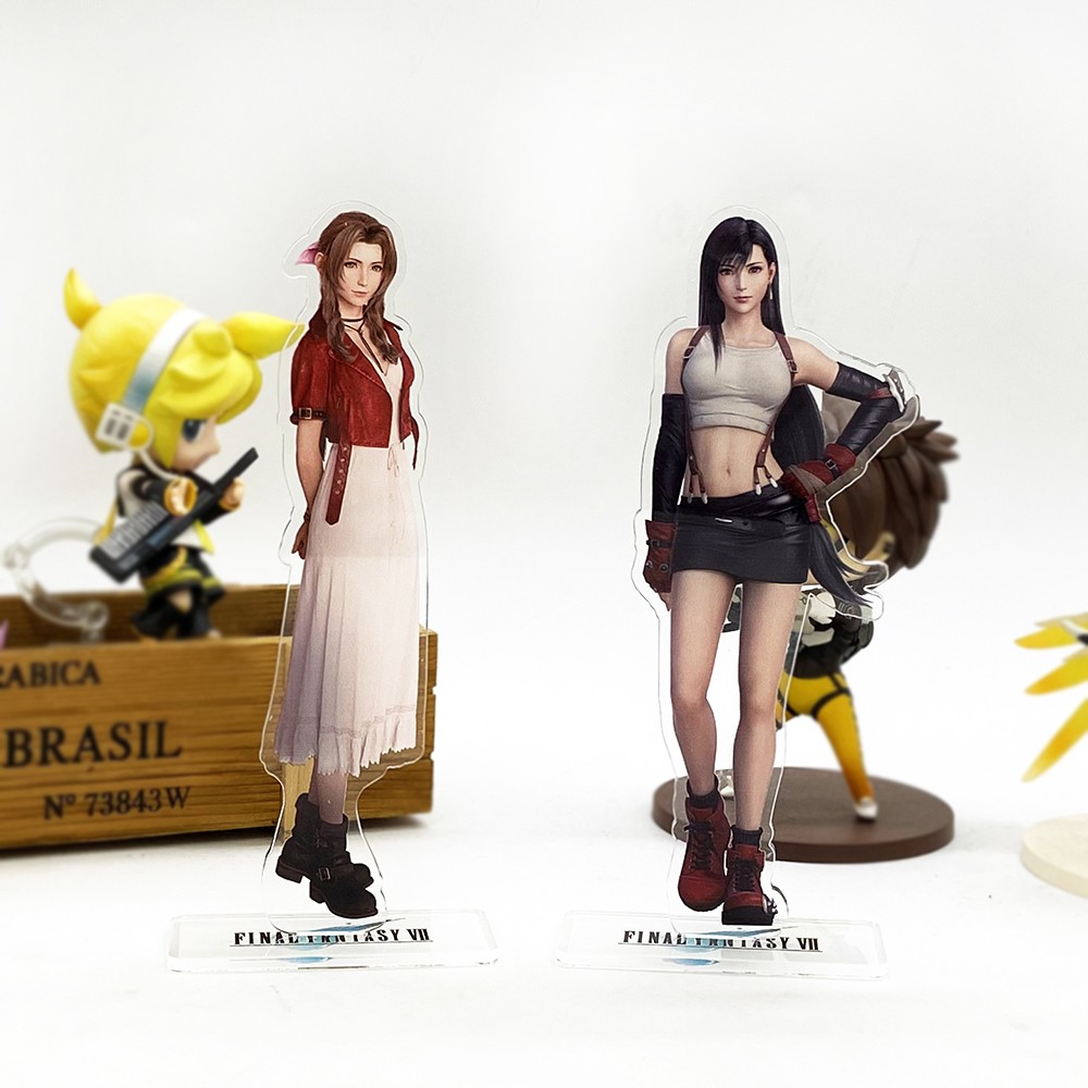 final fantasy ff vii 7 tifa lockhart aerainsborgh โมเดลตุ๊กตาอะคริลิกของเล่นสําหรับเด็ก