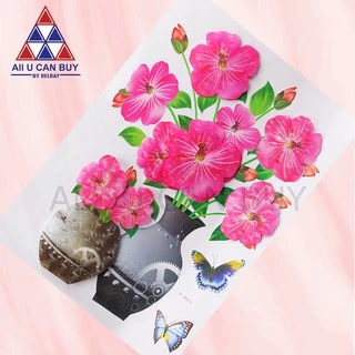 ALL U CAN BUY สติ๊กเกอร์ติดผนัง 3 มิติ รูปดอกไม้