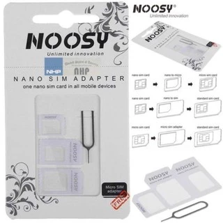 Noosy Nano Sim Adapter ชุดแปลงนาโนซิมการ์ด + เข็มเปิดถาดซิม