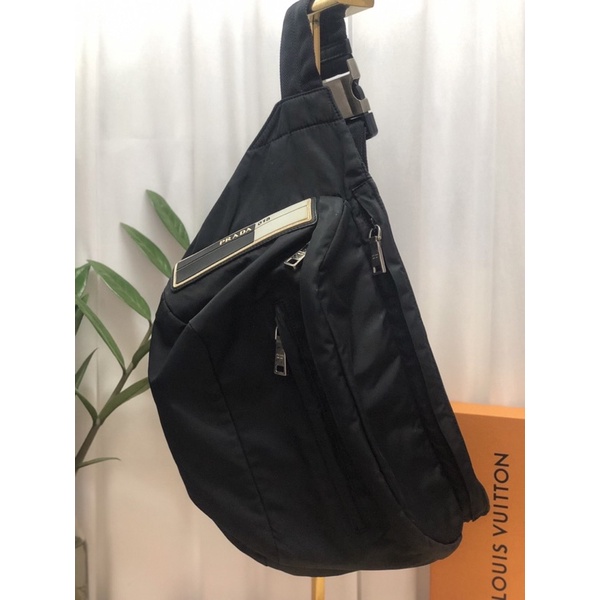 PRADA Belt Black Bag Nylon 🖤 คาดอกปราด้า