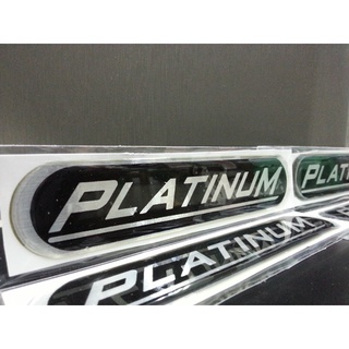 สติ๊กเกอร์แบบดั้งเดิม เทเรซิ่นอย่างดีอย่างดี คำว่า PLATINUM สำหรับติดรถ ISUZU DMAX D-MAX sticker ติดรถ แต่งรถ อีซูซุ