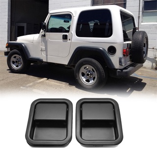 มือจับประตูด้านนอก แบบโลหะ สําหรับ Jeep CJ7 Wrangler TJ YJ 2 ชิ้น