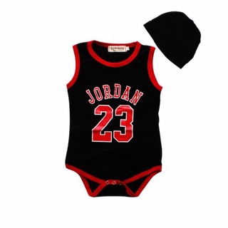 SALE89 Bodysuit Jordan (2ชิ้น เสื้อ+หมวก)