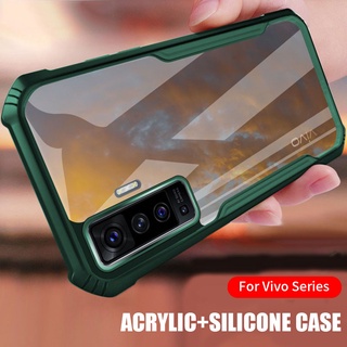 Herry Acrylic Anti-fall Shock-proof Phone Case For Vivo V20 SE V19 Neo V17 Pro Y11 Y12 Y15 Y17 Y91 Y91i Y93 Y95 Y20 Y20i Y20S Y30 Y30i Y50