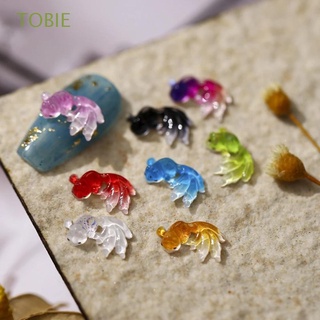 Tobie เครื่องประดับเพชรคริสตัลไล่โทนสีสําหรับตกแต่งเล็บ Diy 3D