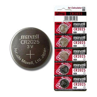 ถ่านกระดุม Maxell CR2025 3V แพค จำนวน 5 ก้อน สามารถออกใบกำกับภาษีได้ สินค้ารวมภาษีมูลค่าเพิ่มแล้ว