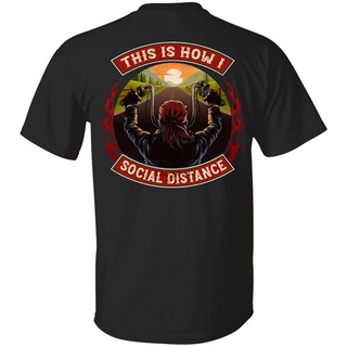 ขายดี!ขายดี เสื้อยืด พิมพ์ลาย This is How I Social Distance Motorcycle Biker GGaidi72EBjigk44 สไตล์คลาสสิกS-5XL