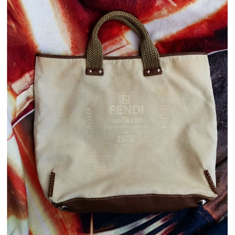 Fendi​  tote​ vintage​ bag