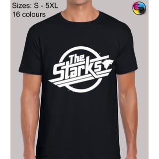 [100% Cotton] เสื้อยืด พิมพ์ลาย The Starks Fantasy Tv Show inspired Top Tee Unsiex ของขวัญวันขอบคุณพระเจ้า แบบสร้างสรรค์