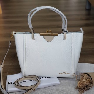 MARC JACOBS THE KISS LOCK MINI COLORBLOCK TOTE