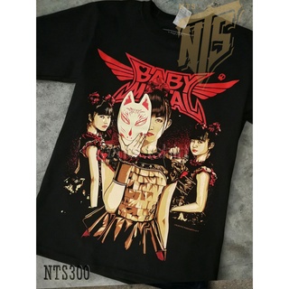 NTS​ 300 Baby Metal เสิ้อยืดดำ เสื้อยืดชาวร็อค เสื้อวง New Type System NTS Rock brand Sz. S M L XL XXL