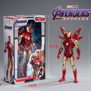 Funko POP Marvel Avengers mk85 ฟิกเกอร์ไอรอนแมน ซูเปอร์แมน กัปตันอเมริกา เปลี่ยนได้ ของเล่น