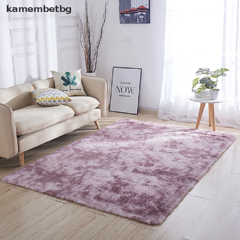 [kamembetbg] พรมปูพื้น ผ้ากํามะหยี่ขนนิ่ม พิมพ์ลายมัดย้อม ขนาด 40x40 ซม. สําหรับห้องนั่งเล่น