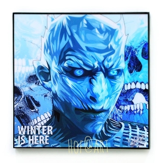 Night King ไนท์คิง White Walker ซีรี่ย์ Game of Thrones GOT รูปภาพ​ติด​ผนัง​ pop art ​กรอบรูป​​ ของขวัญ ของสะสม