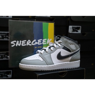 Jordan 1 Mid Light Smoke Grey Anthracite รับประกันของแท้ 💯