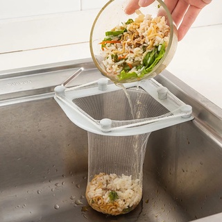 Kitchen Corner Suction Cup Sink Garbage Storage Rack