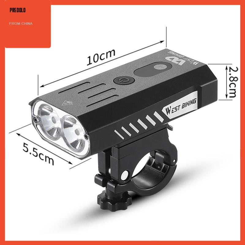 [In Stock] Bicycle Headlight USB Rechargeable Flashlight W/Automatic Light Sensor #8
